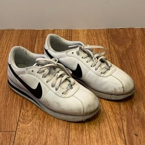 White leather Nike Cortez